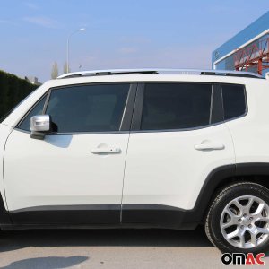 Jeep Renegade Window Trim - Omac - S.Steel - Gloss Dark - 2015-2024 Jeep Renegade Window Trim - Omac - S.Steel - Gloss Dark - 2015-2024